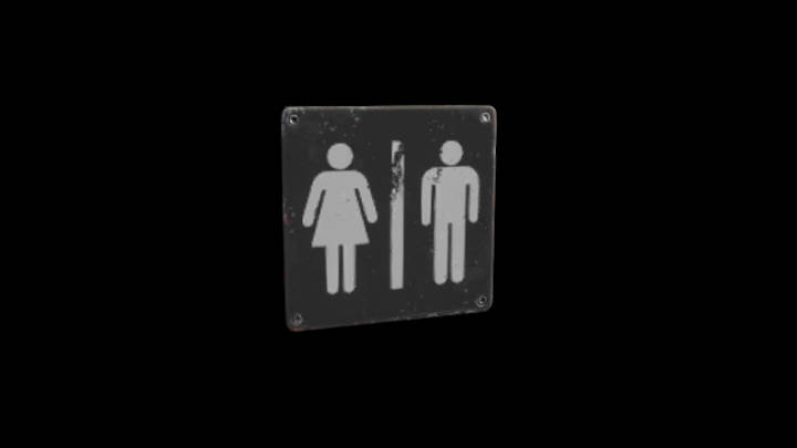 UE项目资源_模型资源_厕所标牌001