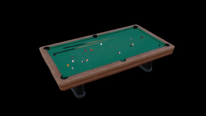 UE项目资源_模型资源_台球桌026