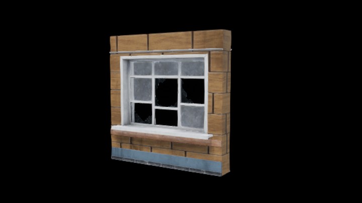 UE项目资源_模型资源_墙窗004