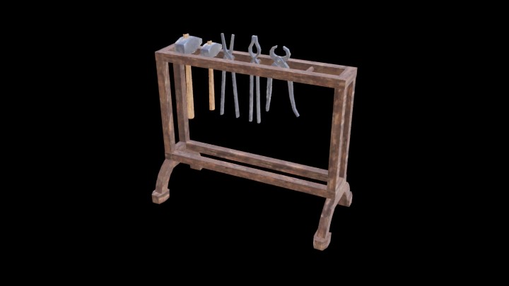 UE项目资源_模型资源_工具架005