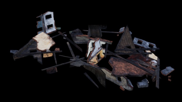 UE项目资源_模型资源_废墟035