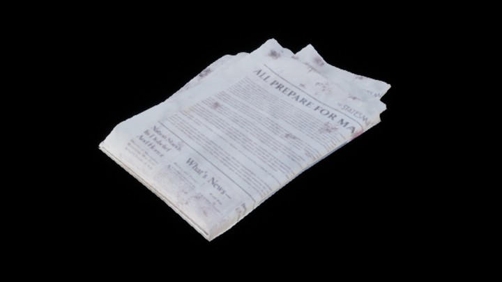 UE项目资源_模型资源_报纸056