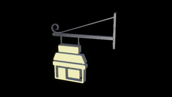 UE项目资源_模型资源_招牌046