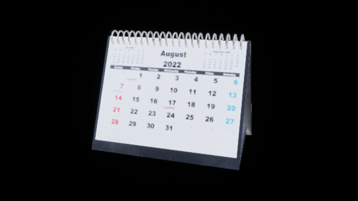 UE项目资源_模型资源_日历007