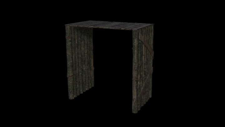 UE项目资源_模型资源_木墙036