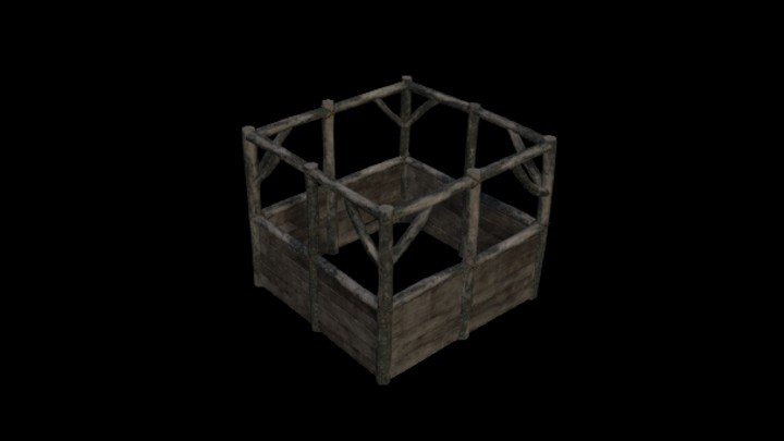 UE项目资源_模型资源_木墙041