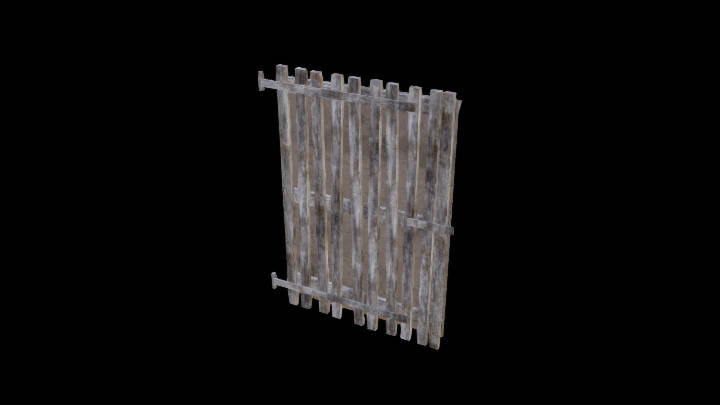 UE项目资源_模型资源_木板门003