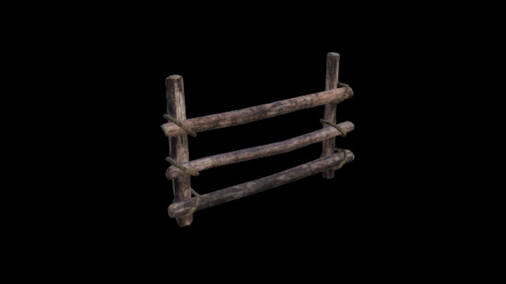 UE项目资源_模型资源_木栅栏002