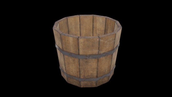 UE项目资源_模型资源_木桶238