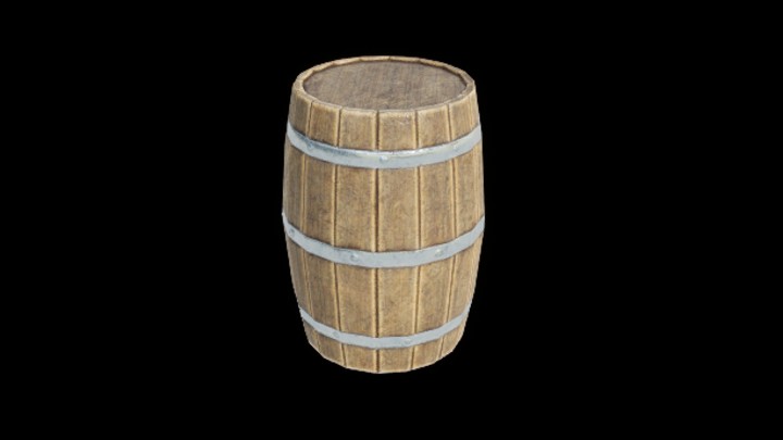 UE项目资源_模型资源_木桶244