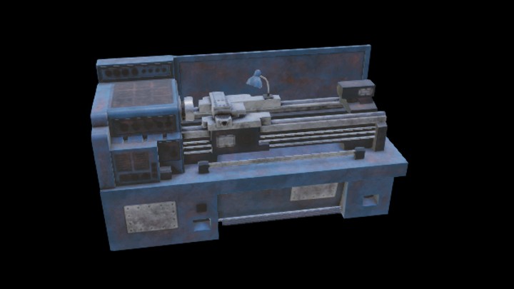 UE项目资源_模型资源_机床001