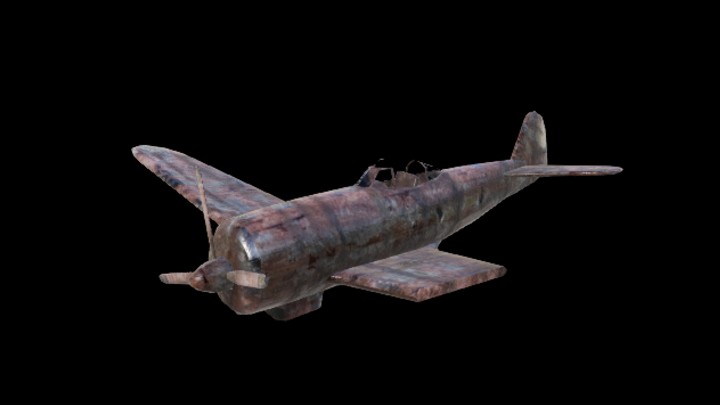 UE项目资源_模型资源_残骸飞机002