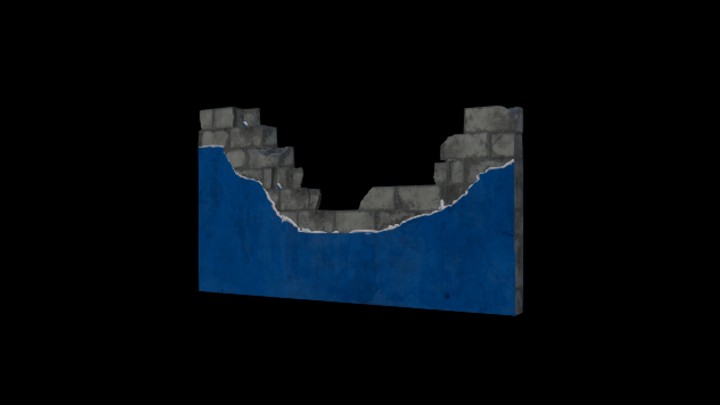 UE项目资源_模型资源_破损建筑结构024