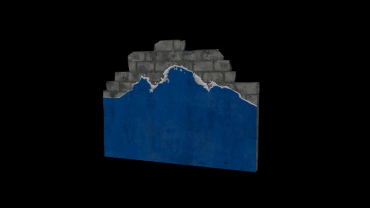 UE项目资源_模型资源_破损建筑结构025