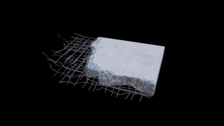 UE项目资源_模型资源_破损建筑结构045