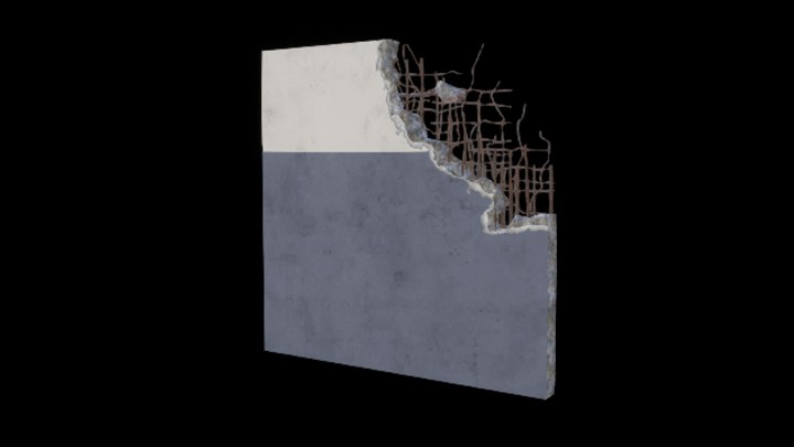 UE项目资源_模型资源_破损建筑结构068