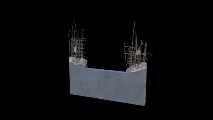 UE项目资源_模型资源_破损建筑结构095