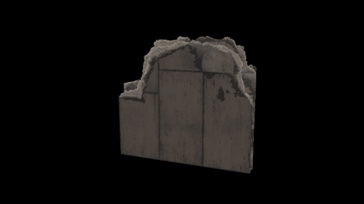 UE项目资源_模型资源_破损建筑结构212