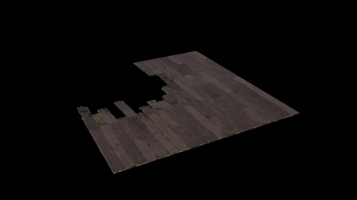 UE项目资源_模型资源_破木板019