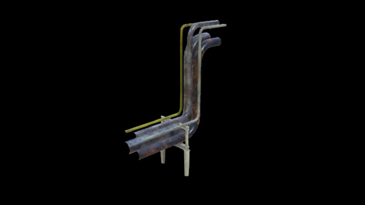 UE项目资源_模型资源_钢架管道008