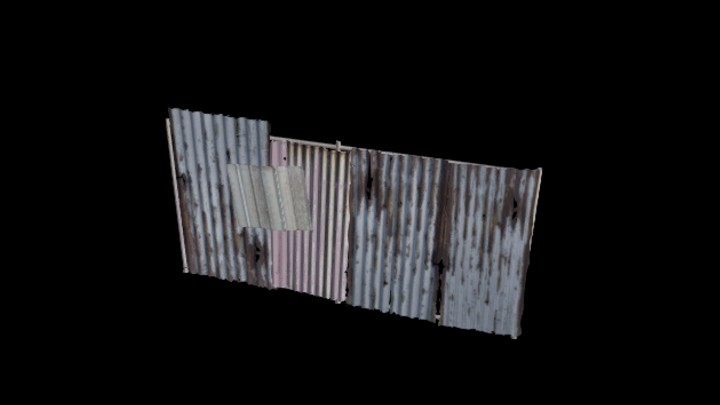 UE项目资源_模型资源_铁皮墙001