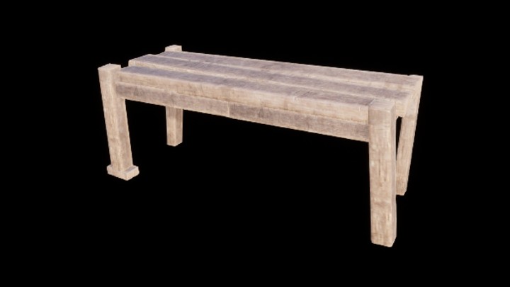 UE项目资源_模型资源_长凳038
