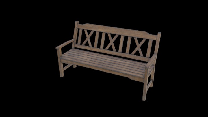 UE项目资源_模型资源_长椅087