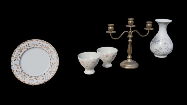 UE项目资源_模型资源_陶瓷套装003