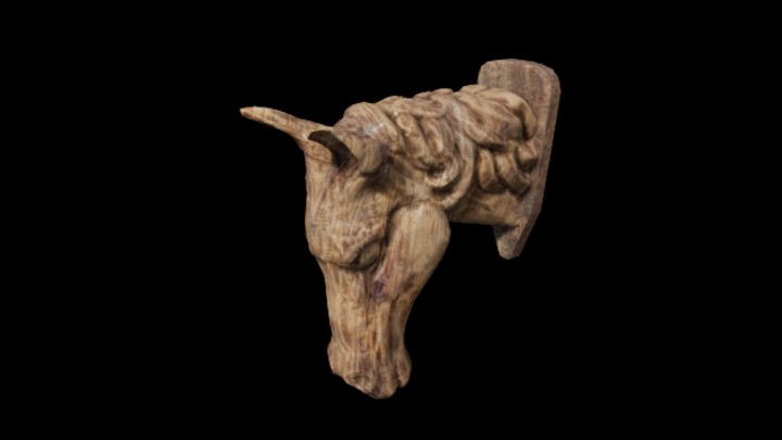 UE项目资源_模型资源_雕刻马头001