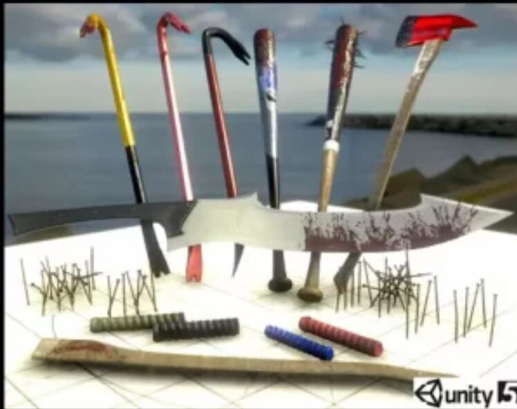 Weapons Pack with Blood Effects v1.2武器