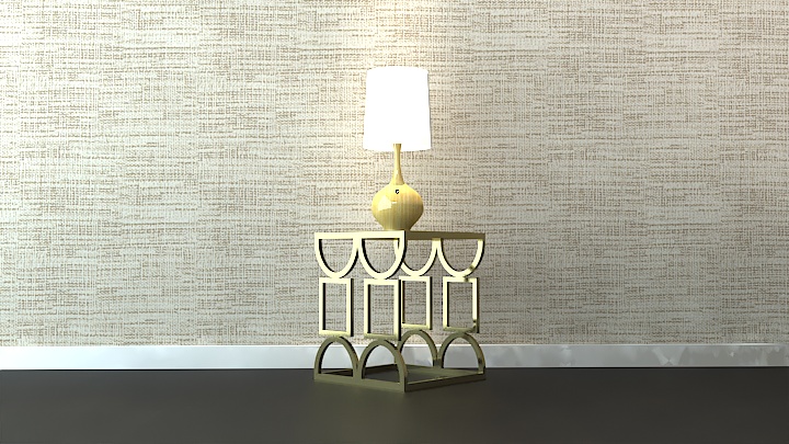 渲染模型_中式台灯002