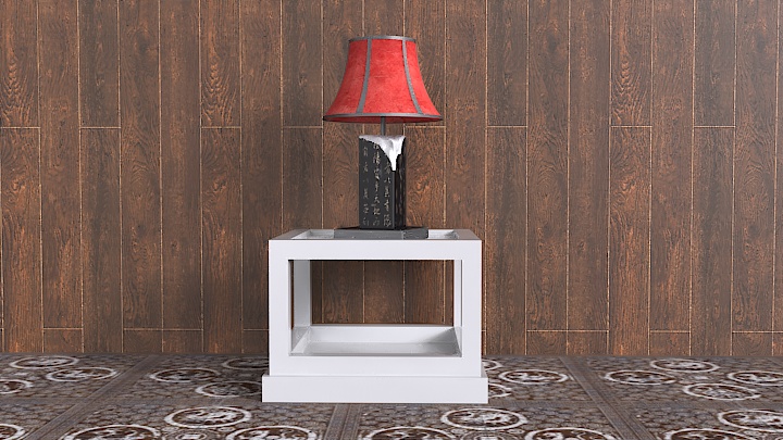 渲染模型_中式台灯014