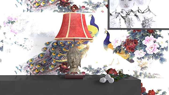 渲染模型_中式台灯015