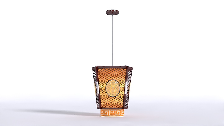 渲染模型_中式吊灯011