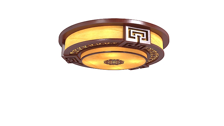 渲染模型_中式吸顶灯010