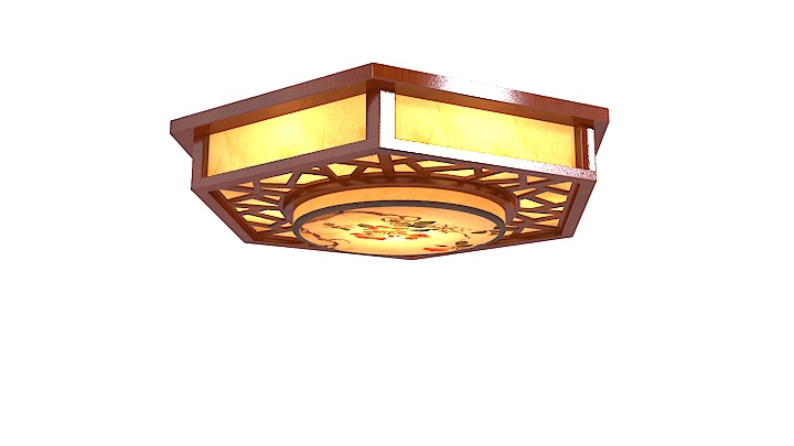 渲染模型_中式吸顶灯011