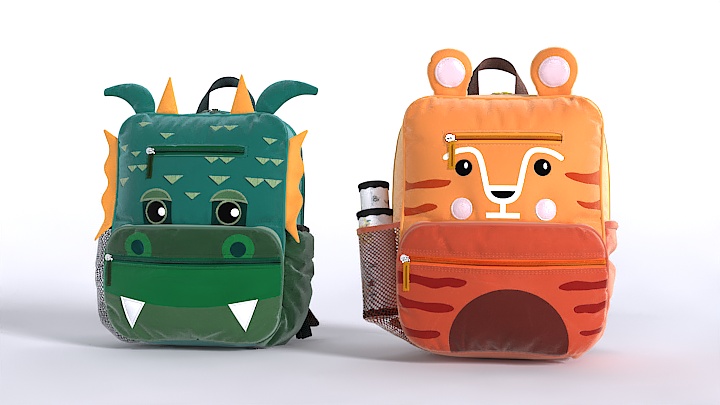 渲染模型_书包006