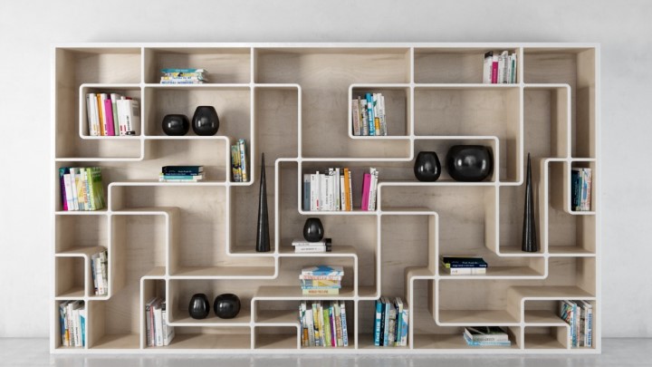 渲染模型_书架076