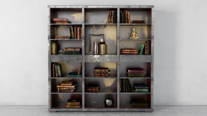 渲染模型_书架080