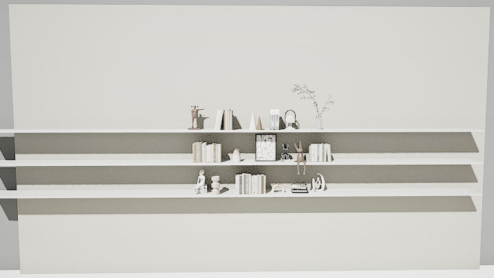 渲染模型_书架105