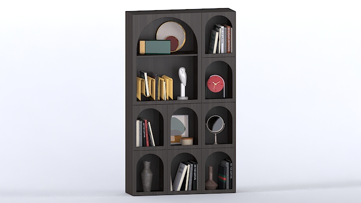 渲染模型_书柜047