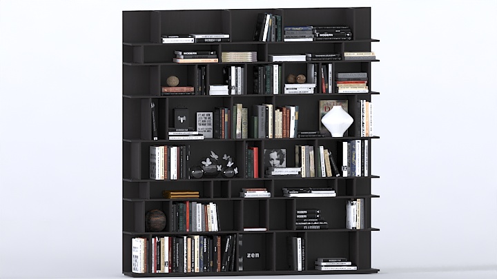 渲染模型_书柜050