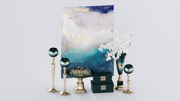 渲染模型_书柜069