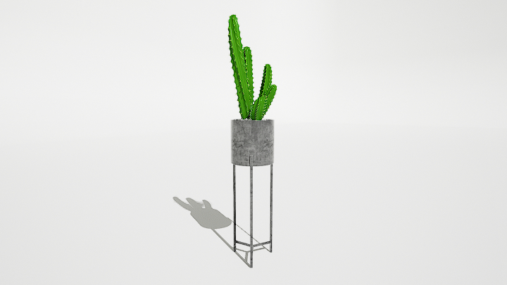 渲染模型_仙人掌盆栽013