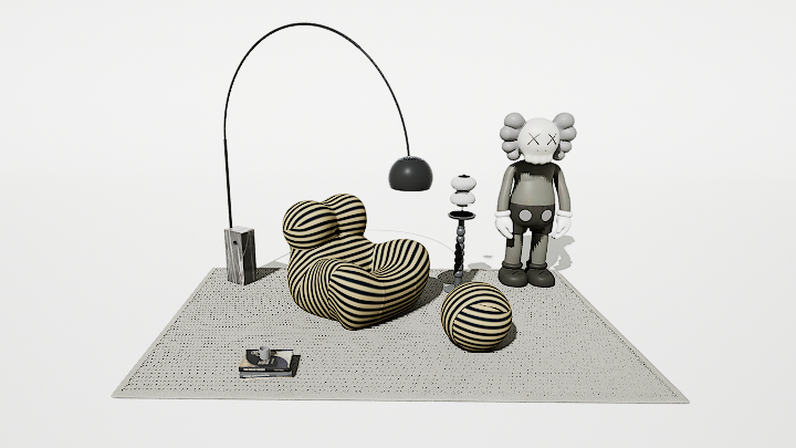 渲染模型_休闲椅007