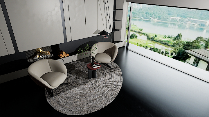 渲染模型_休闲椅008