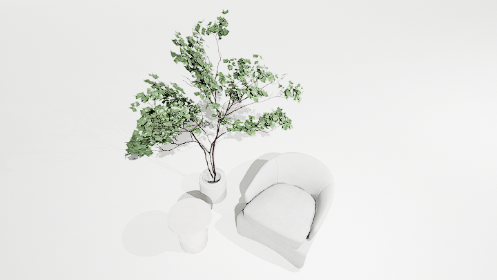 渲染模型_休闲椅014