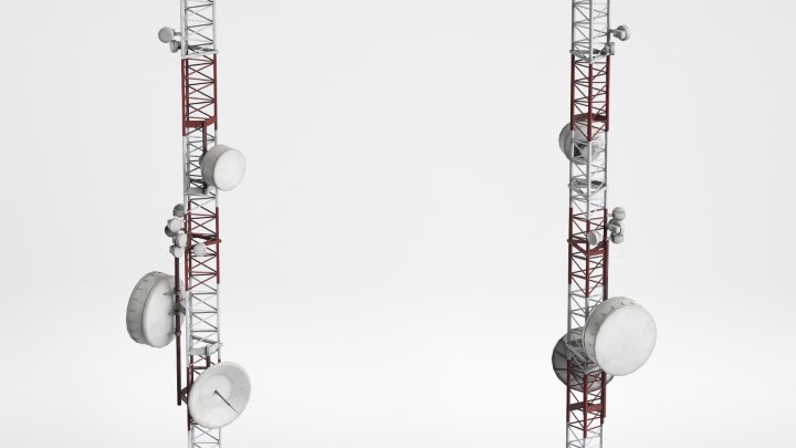 渲染模型_信号站铁塔011