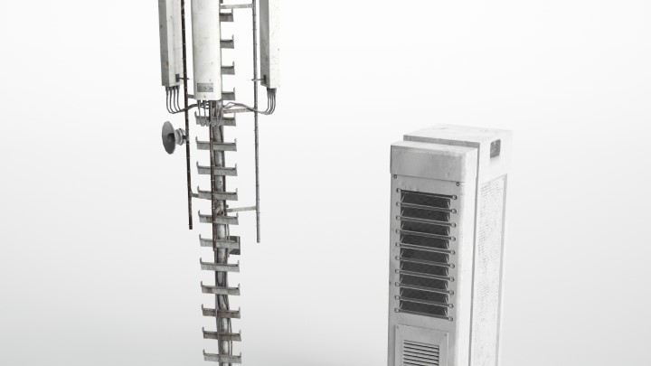 渲染模型_信号站铁塔015