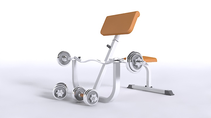 渲染模型_健身器材079